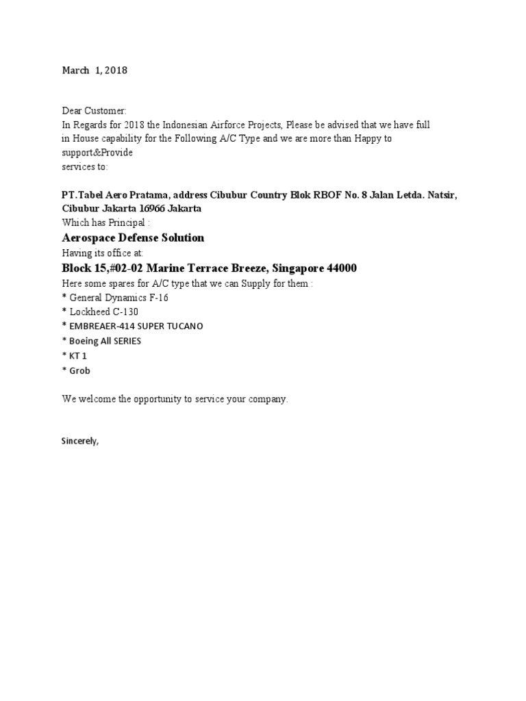 Draft Letter of Support | PDF
