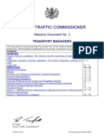 Stat Doc 3 Transport Managers - Version 15.0