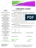 Certification - First Time Jobseekers