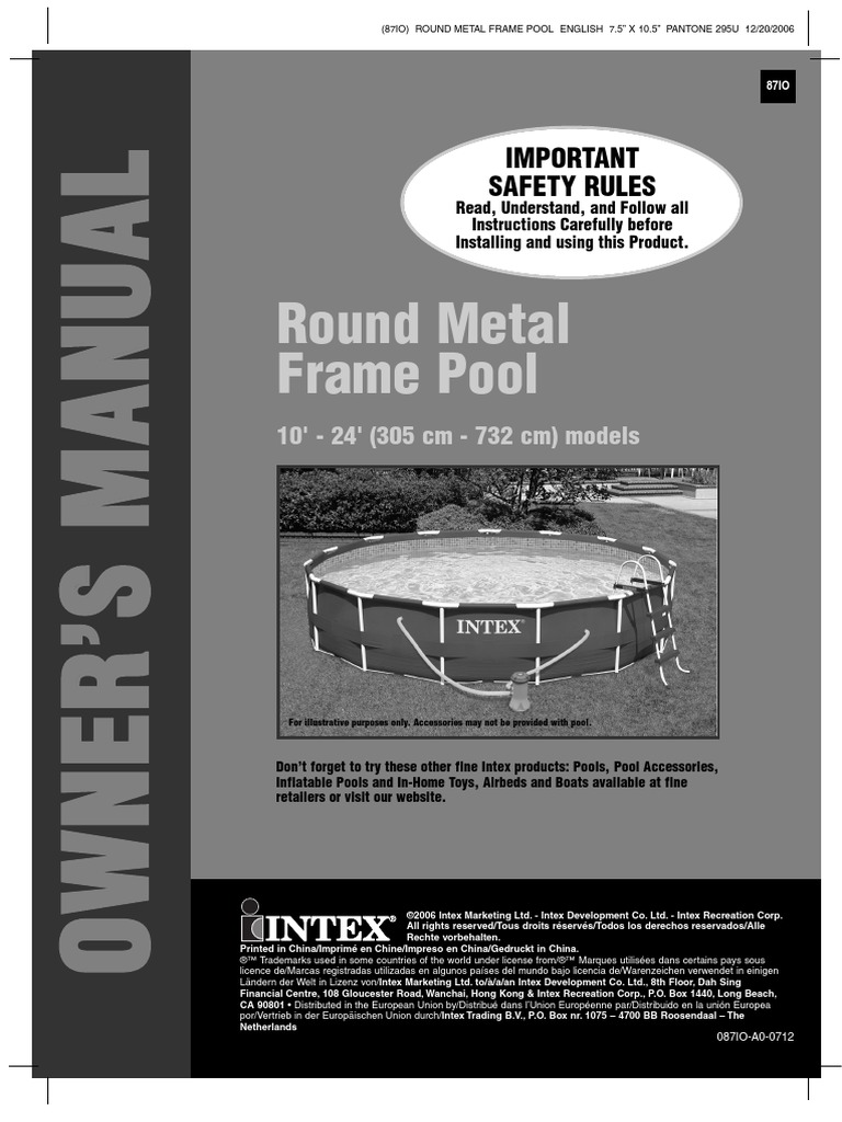 Circular+Metal+Frame+Pool+ +international+ (87IO) ++ (1442) 1 | PDF ...