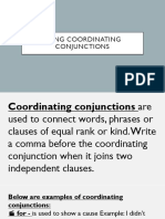 Conjunctions