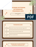 Laporan Internal Internship Program (IIP) - Ghaida 8B