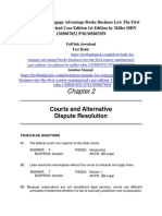 Cengage Advantage Books Business Law The First Course Summarized Case Edition 1st Edition by Miller ISBN Test Bank