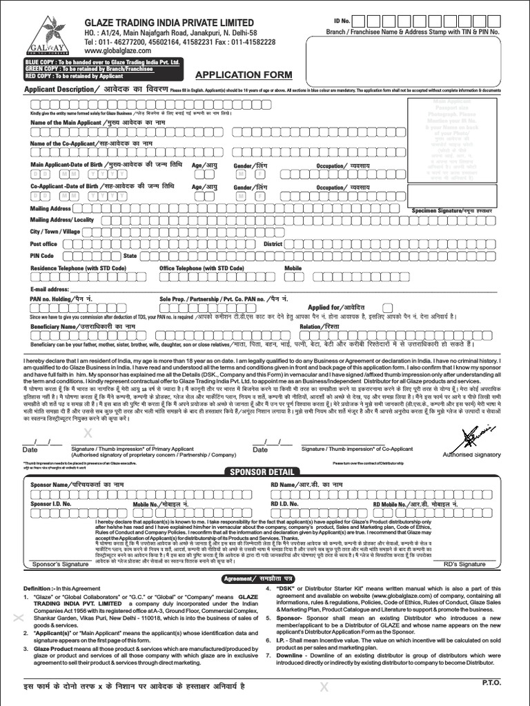 Glaze Training Class PDF Taxes Payments
