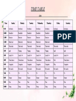 TIME TABLE New