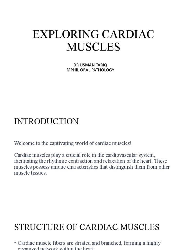 Characteristics of Cardiac Musc | PDF | Cardiac Muscle | Muscle Contraction