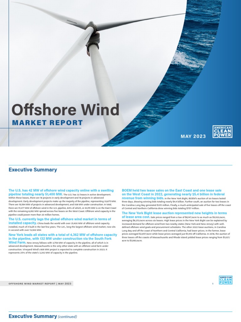ACP Offshore Wind Market Report 2023 PUBLIC PDF Offshore Wind Power