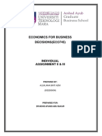 Ass 2&3 Economics For Business Decisions