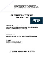 Spektek Rehab Ruang Kelas SMPN 13 Pesawaran