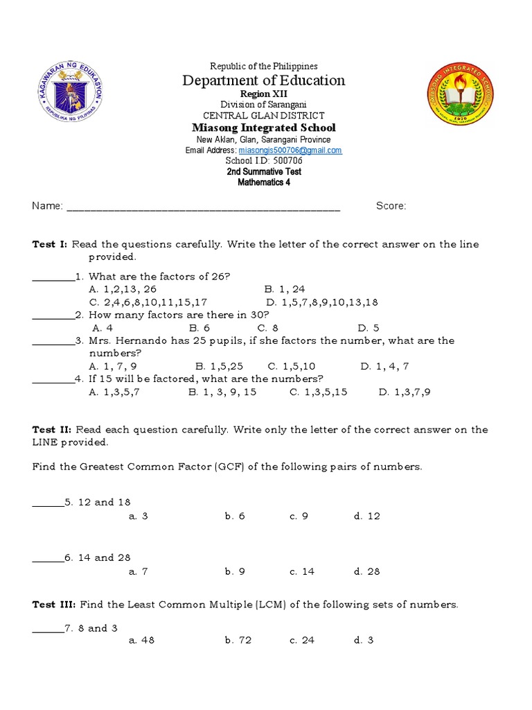Math 4 pdf discrete mathematics number theory