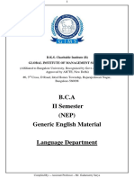 B.C.a - II Semester - GIMS Generic English Material.