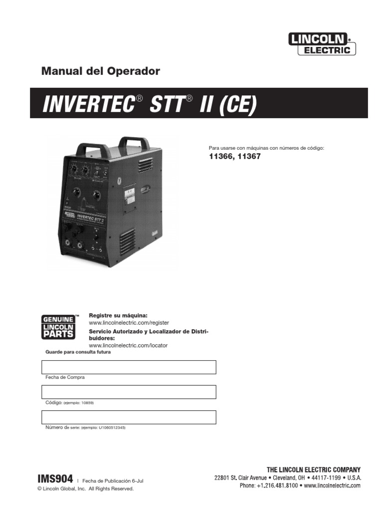 Invertec - STT Ii | PDF | Soldadura | Construcción