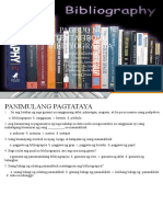 Pagbuo NG Tentatibong Bibliyograpiya