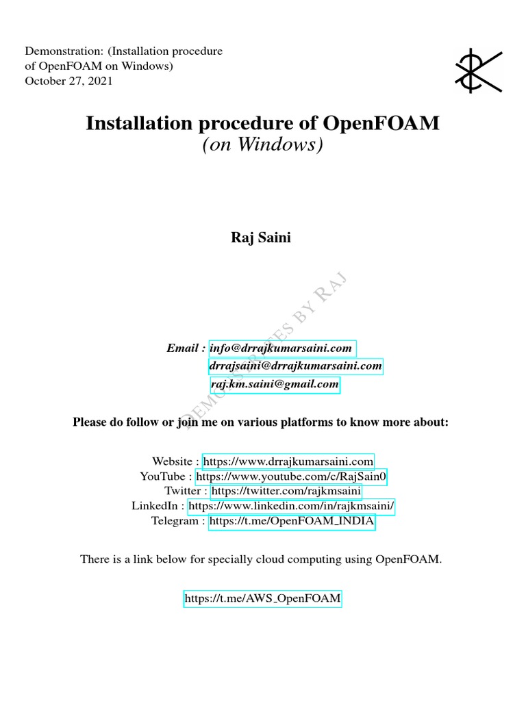 OpenFOAM Installation Guide for Windows | PDF | Operating System ...