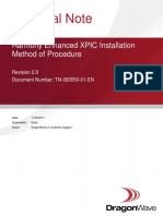 Harmony Enhanced, XPIC Installation Method of Procedure - TN-000050-01-EN-02-00