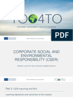 TOO4TO Module 2 / Corporate Social and Environmental Responsibility: Part 2