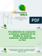 5.3 Procedimiento de Evaluación Económica Ambiental de Los Estudios de Impacto Ambiental Detallado Peru
