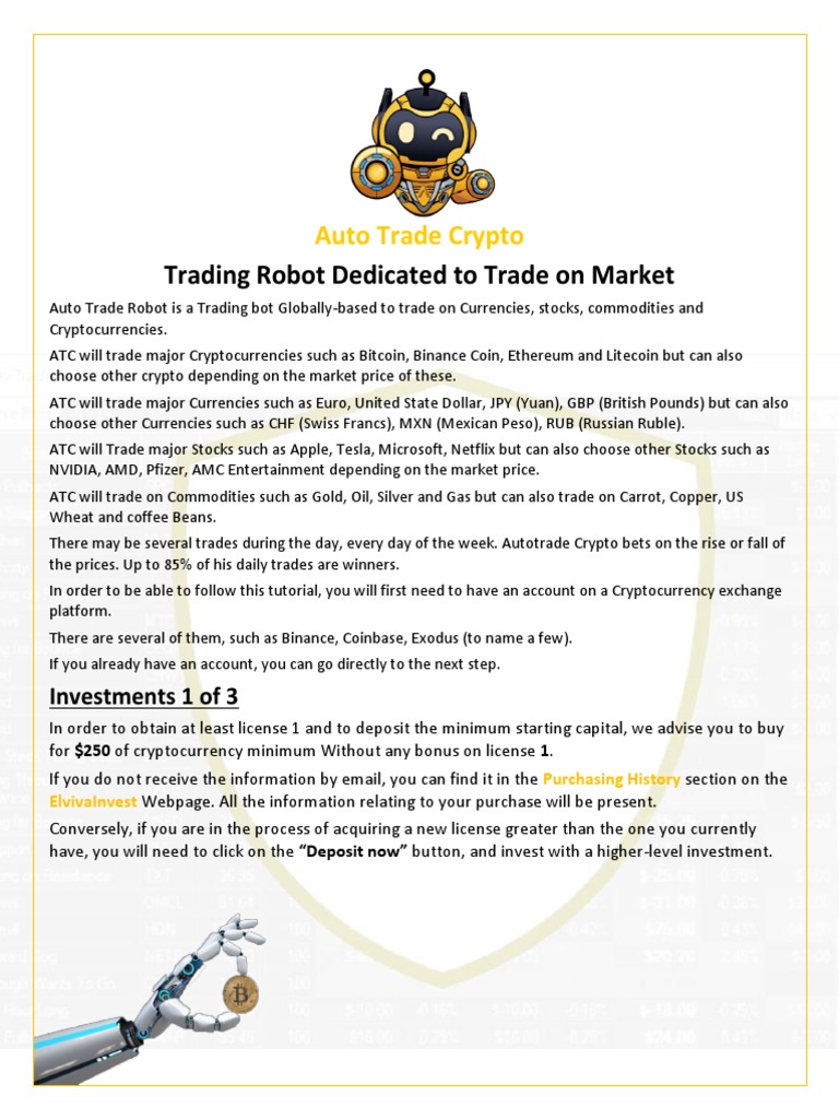 AutoTrade Investment Robot | PDF | Cryptocurrency | Currency