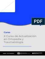 X Curso de Actualización en Ortopedia y Traumatología