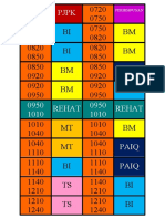 Jadual Waktu T1 2023