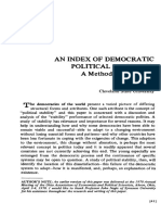 An Index of Democratic Stability - A Methodological Note (Leon Hurwitz)