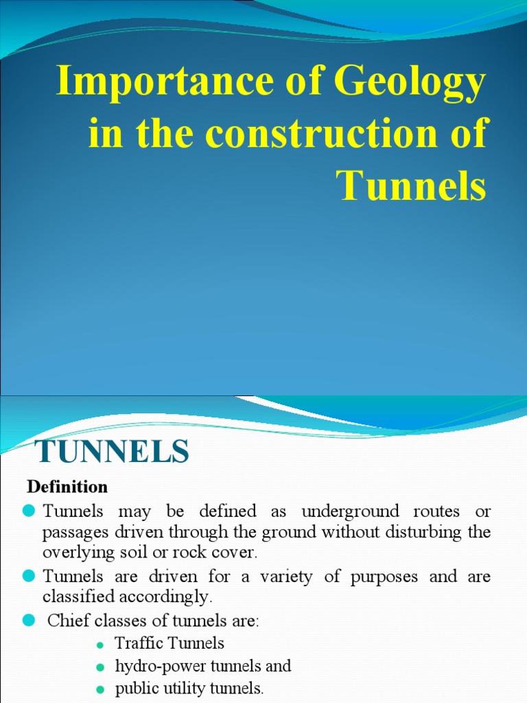 Tunnels PDF Rock (Geology) Tunnel