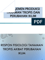 Manajemen Produksi Tanaman Dan Perubahan Iklim