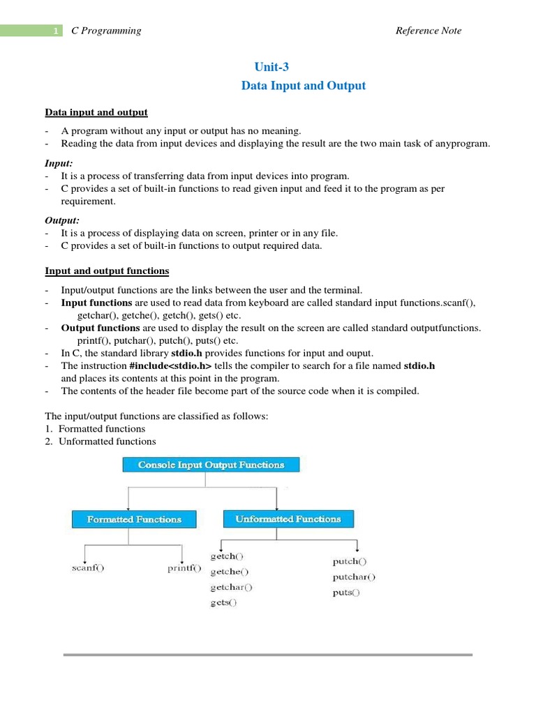 Unit 4 2 | PDF | Input/Output | Computing