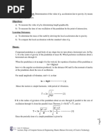 Compound Pendulum