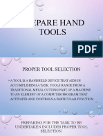Prepare Hand Tools - Lesson1 - LO1