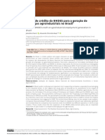 Efeito Do Crédito Do BNDES para A Geração de Empregos Agroindustriais No Brasil