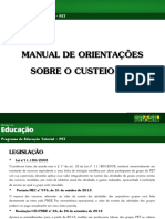 Manual de Orientacoes Sobre Custeio