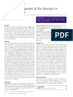 Policy On Management of The Frenulum in