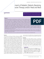 Dental Management of Pediatric Patients Receiving Immunosuppressive Therapy and or Head and Neck Radiation