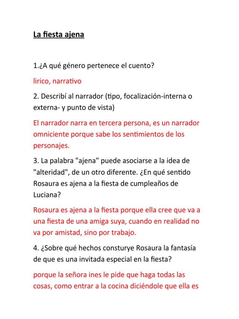 La Fiesta Ajena | PDF