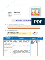 D3 A3 SESION TUT. Escribimos Pequeños Textos