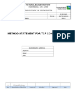 002-PDS-CON-011 Method Statement For TCF Construction