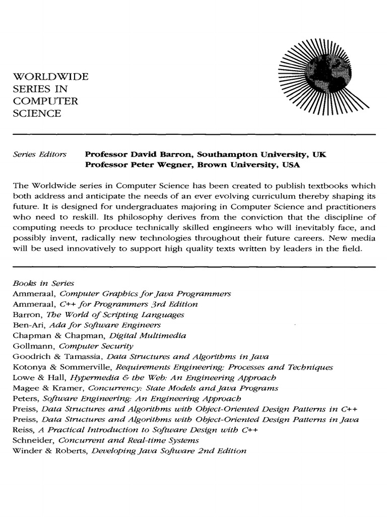 (Worldwide Series in Computer Science) Dick Grune, Henri E. Bal, Ceriel ...