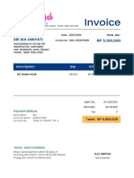 Blue Simple Minimalist Invoice