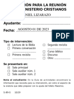 Daniel Lizarazo 01-08-23 Lectura Biblia