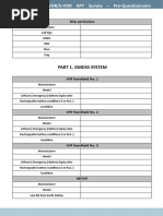 SR Survey VDR APT Pre Questionnaire