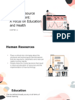 final1CHAPTER 11 Human Resource Development A Focus On Education and Health