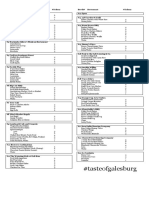 2023 Taste of Galesburg Menu Updated