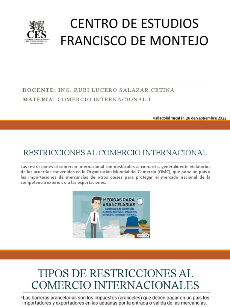Comercio Internacional Clase 4 | PDF | Arancel | El comercio internacional