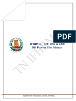 TNTR - IFHRMS - HRMS - Employee Bills and Other Processes - SPF Bill 1984 & 2000 Bill Process - User Manual English - Version 1.1