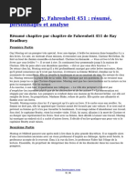 Résumé de Fahrenheit 451 par chapitres | PDF | Ray Bradbury