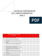 Dosificacion de Contenidos Fase 3