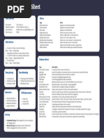 Tableau CheatSheet Zep