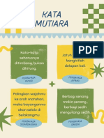 Poster Edukatif Vertikal Kuning Hijau Digambar Tangan Organik Kata Mutiara