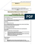 Toolkit 6.1 - Aktiviti 2 Perancangan PDP KMR (PSV)